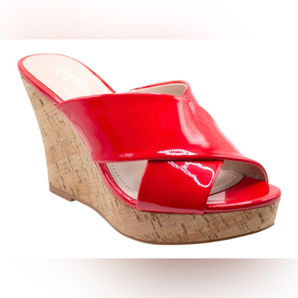 New Authentic Charles By Charles David Red Latric… - image 1